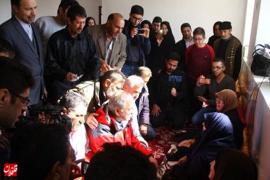 سفر سخنگوی دولت به مناطق زلزله زده میانه