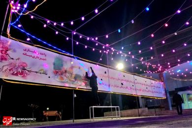 آذین‌بندی بیمارستان های میانه برای قدردانی از کادر درمانی