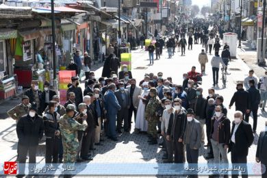 درختکاری پیاده راه خیابان امام خمینی ره در هفته منابع طبیعی
