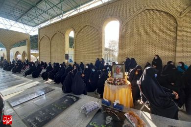 مراسم اربعین شهادت سردار حاج علیرضا گلمحمدی در میانه برگزار شد