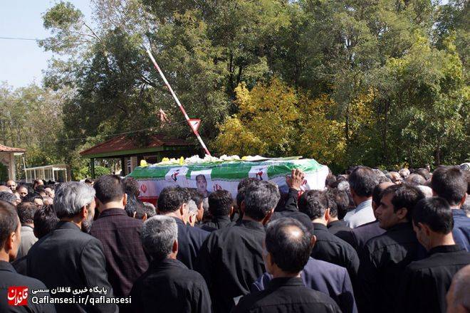 پیکر جانباز شهید ربعلی حسینجانی در میانه تشییع شد