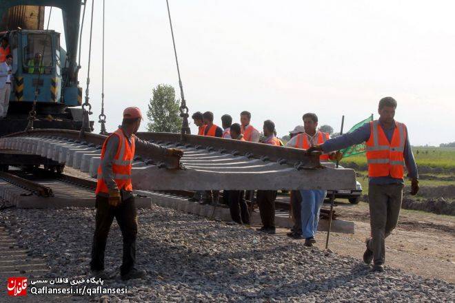 پیشرفت زیرساختی ۶۵ درصدی راه‌آهن میانه- اردبیل