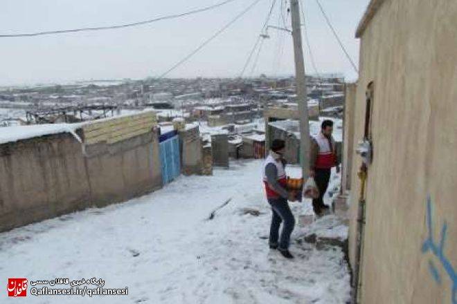 چراغ مهربانی داوطلبان میانه در یلدا