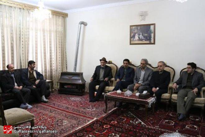 دیدار دانشگاهیان واحد میانه با خانواده شهیده مهاجری