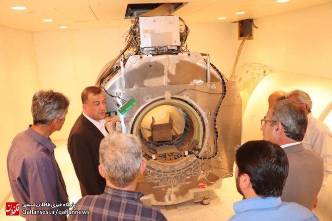 بازدید فرماندار ویژه میانه از روند نصب دستگاه MRI
