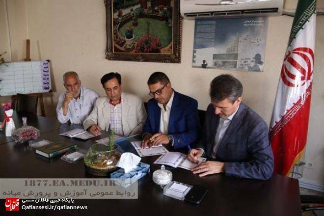 تعهد ساخت مدرسه خیرساز روستای کولا توسط خانواده زنده یاد اسکندر مشایخی