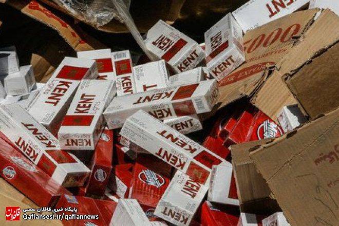 کشف بیش از ۸۰ هزار نخ سیگار خارجی قاچاق در میانه