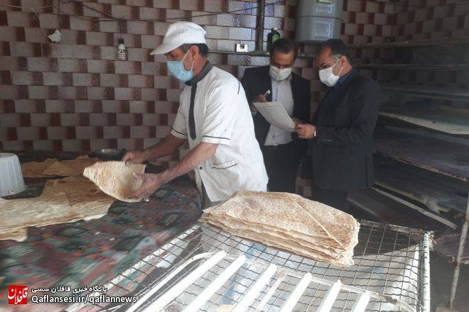 بازدید و بازرسی سرزده بخشدار کاغذکنان از نانوایی های سطح بخش