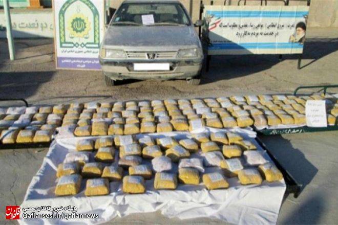 کشف ۲۴ کیلوگرم مواد مخدر در میانه