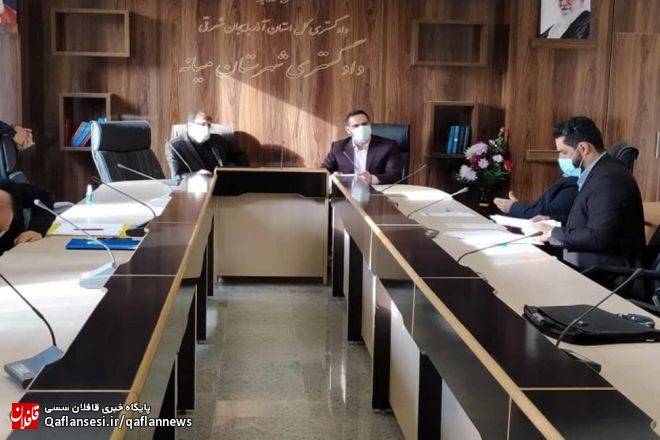 حل مشکل تصفیه خانه شهرک صنعتی میانه توسط دادگستری شهرستان