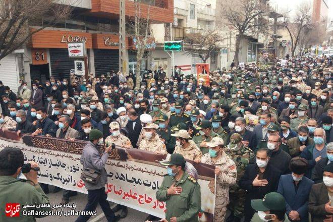 تصاویر مراسم تشییع پیکرمطهر شهید علیرضا گلمحمدی در میانه