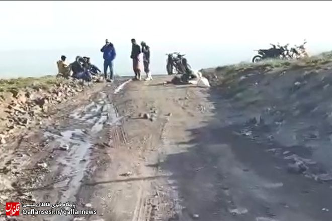 حادثه برای موتور سوار در بوزقوش، امداد رسانی هلی کوپتر امداد + فیلم