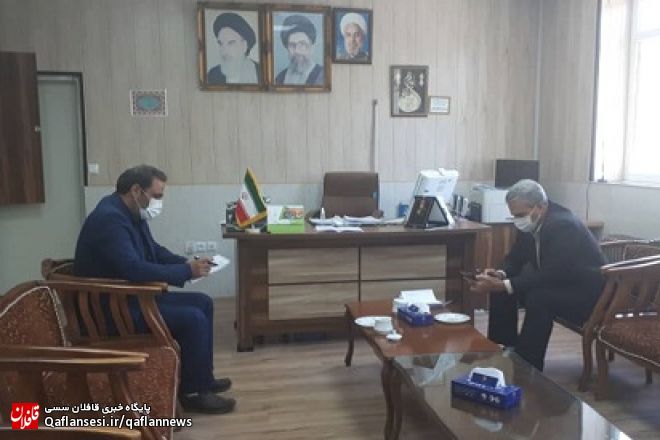 دیدار بخشدار کاغذکنان با رئیس اداره مخابرات در خصوص توسعه پوشش مخابراتی