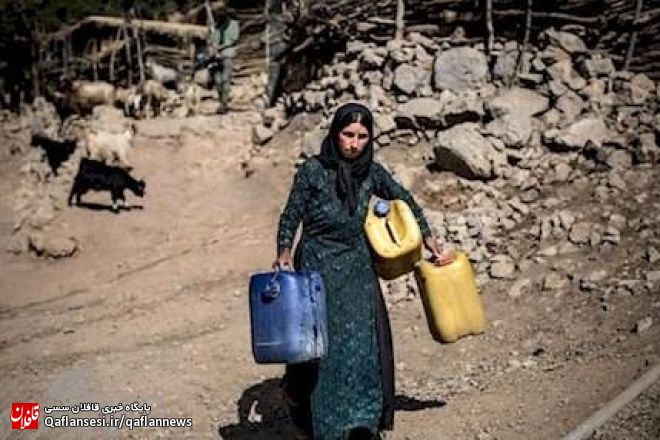 میانه در تنش آبی قرمز