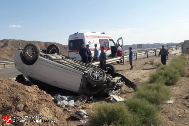 واژگونی خودروی ام وی ام ۵ مصدوم بجا گذاشت