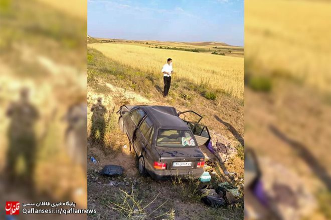 واژگونی پراید در محور اتوبان پیامبر اعظم