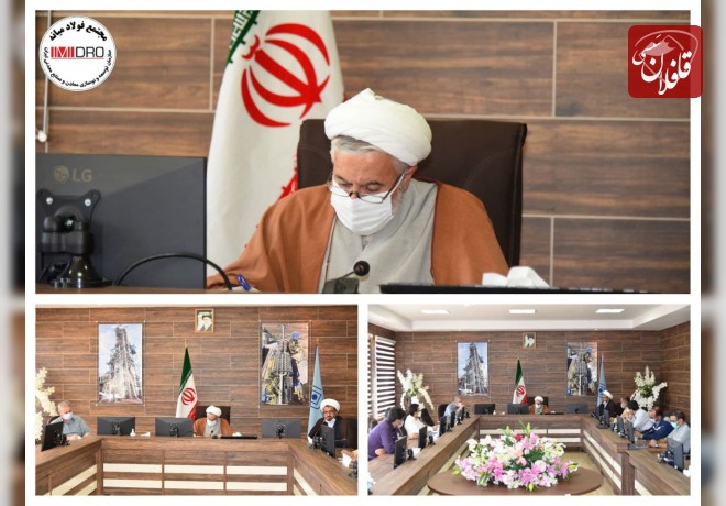 بازدید حجت الاسلام والمسلمین قربانی از حوزه معاونت فرهنگی نیروی قدس سپاه پاسداران انقلاب اسلامی کشور از مجتمع فولاد میانه