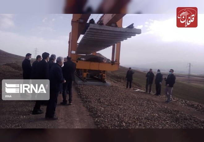 ریل‌گذاری راه‌آهن اردبیل از سمت میانه آغاز شده است
