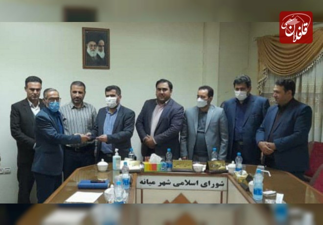 تقدیر از پاکبان پاکدست در جلسه شورای اسلامی شهر میانه