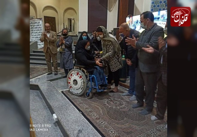 اهدای کمان حرفه ای به قهرمان پارالمپیکی میانه ای توسط خیر میانه ای