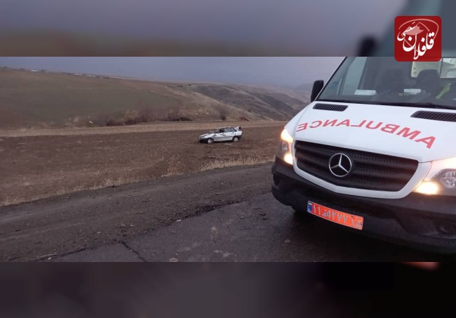 واژگونی پراید در مسیر میانه هشترود