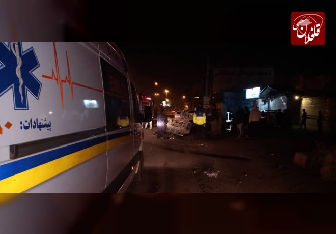 واژگونی پژو در میدان دهقان فداکار 2 مصدوم بر جای گذاشت