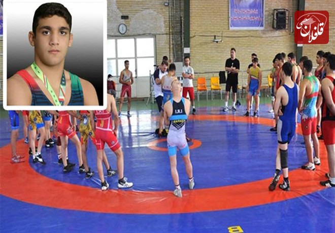 ابوالفضل چوپانی کشتی گیر میانه‌ای مدال برنز را بر گردن آویخت