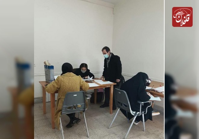 آزمون میان دوره ای انجمن خوشنویسان میانه هم زمان با سراسر کشور برگزار شد