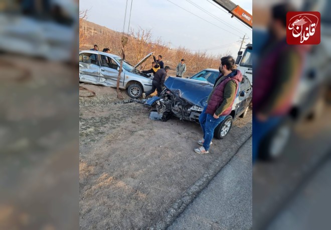 حادثه رانندگی در محور میانه ترک ۴ مصدوم بجا گذاشت