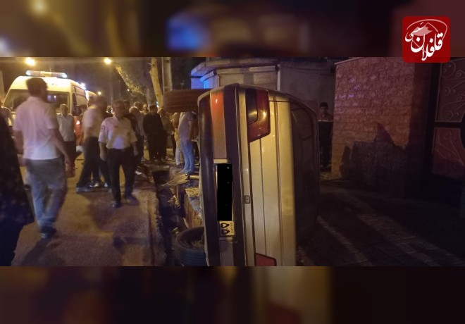 واژگونی پژو چهار اکیپ امدادی را به صحنه کشاند