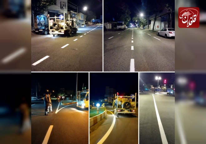 نوسازی خط کشی ترافیکی شهر میانه با اعتبار ۵۰۰ میلیون تومان اجرا شد