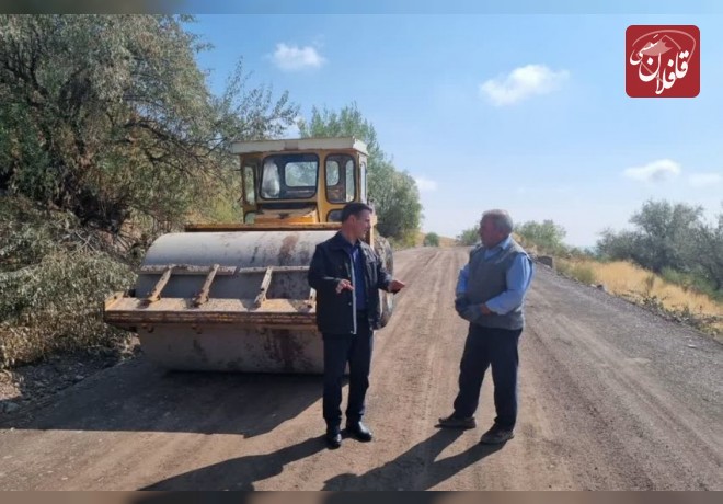 زیر سازی و آماده سازی ۲ کیلومتر از راه روستای نودوزق برای آسفالت در حال اجراست