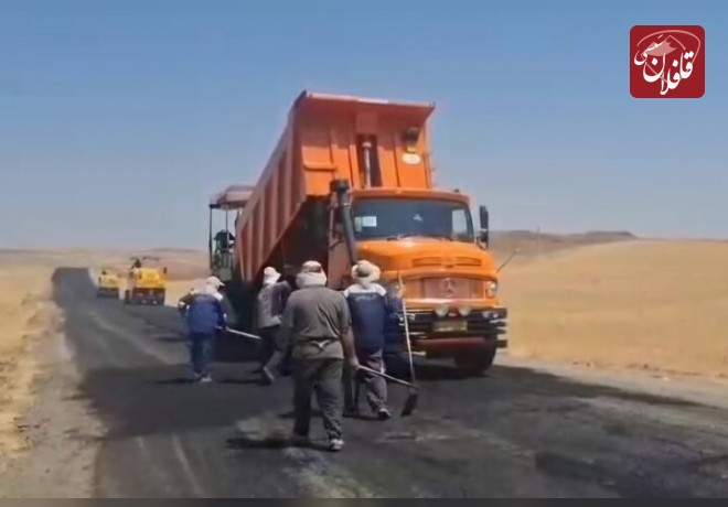 آغاز آسفالت‌ریزی دو محور روستایی در میانه