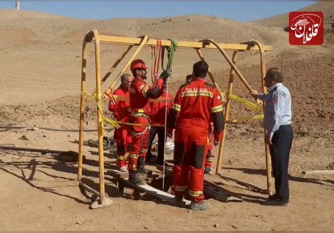 نجات ناموفق فرد حادثه‌دیده از عمق چاه در میانه