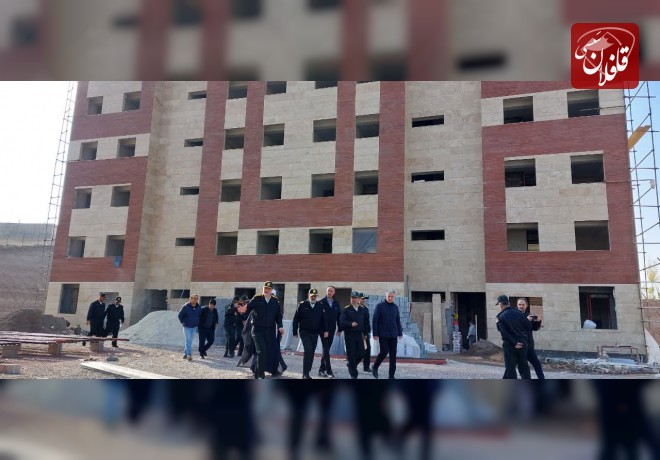 بازدید فرمانده انتظامی استان از پروژه‌های عمرانی در حال احداث انتظامی میانه