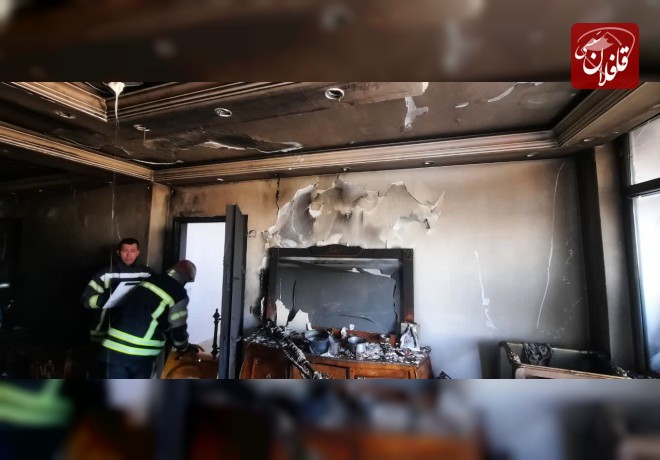 حریق منزل مسکونی در میانه بدون مصدوم مهار شد