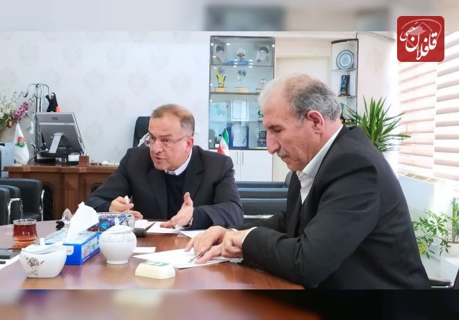 نشست فرماندار ویژه میانه و مدیرکل راهداری و حمل و نقل جاده ای