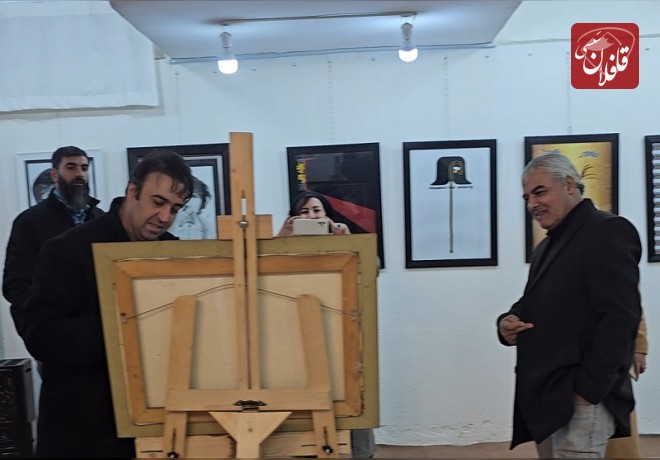 نمایشگاه گروهی هنرهای تجسمی «مکث» در میانه افتتاح شد