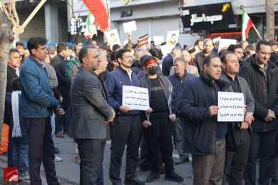 تجمع مردم میانه در محکومیت حوادث اخیر کشور