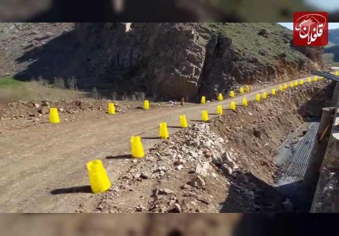 ایجاد کنار گذر موقت در محل پل آسیب دیده جاده قدیم میانه-تبریز