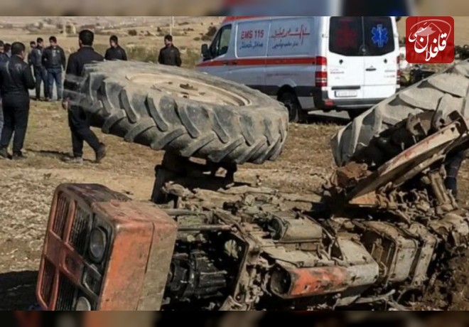 مرگ دو راننده تراکتور در میانه